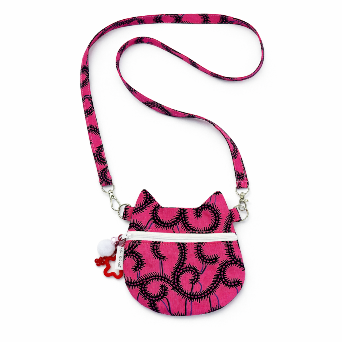 Sac enfant Chat en wax – Rose bonbon