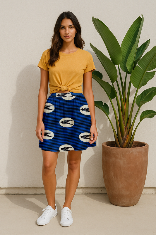 Jupe évasée wax SWALA