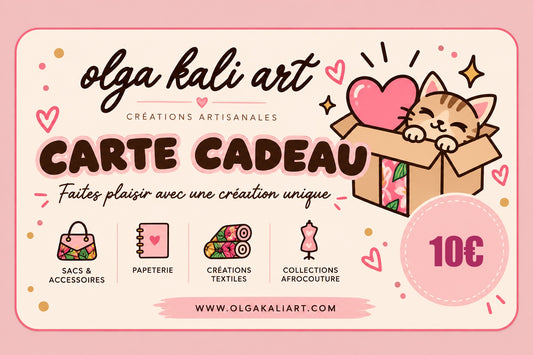 Carte Cadeau Olga Kali Art – Créations artisanales