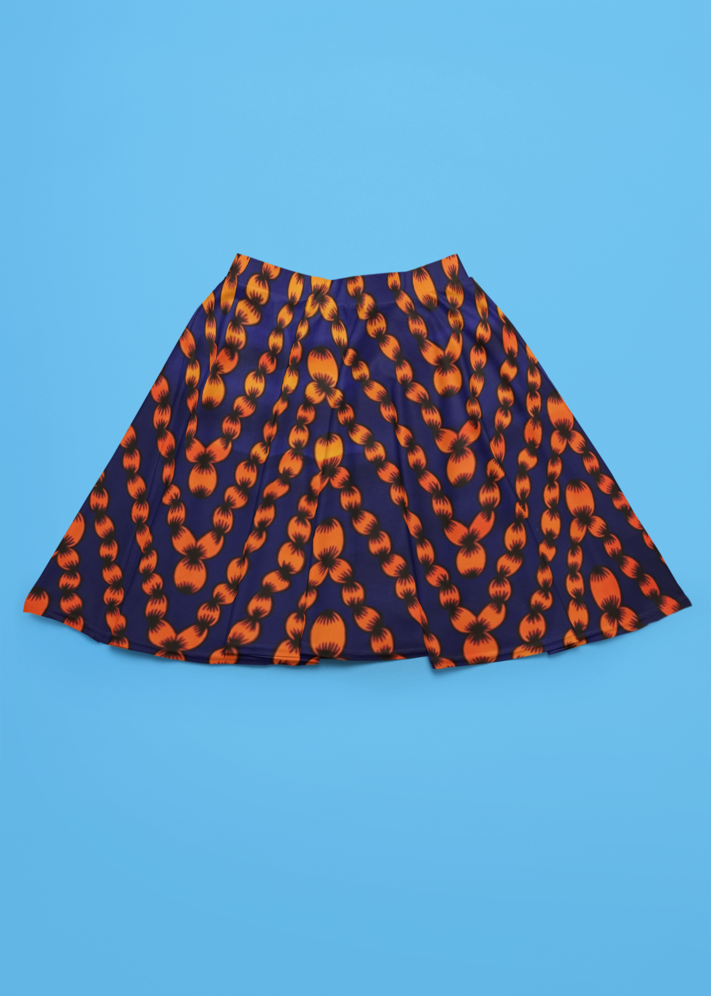 Jupe évasée femme wax