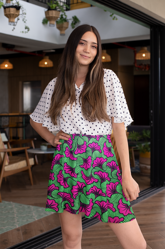 Jupe évasée femme wax ZOla