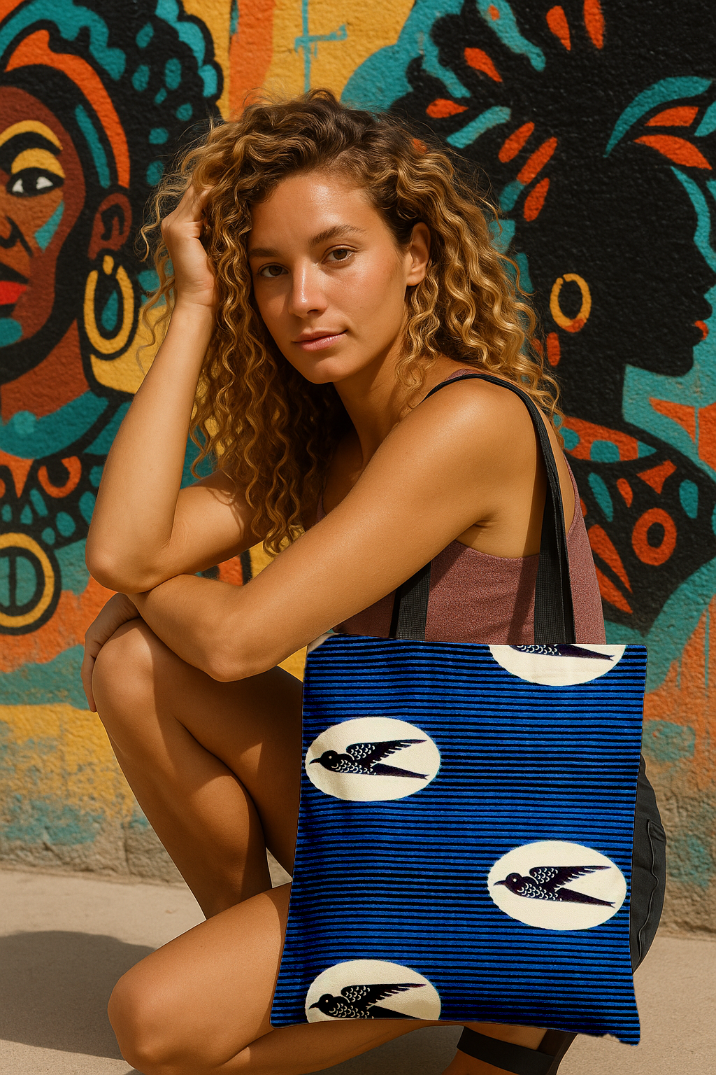 Tote bag hirondelles SWALA