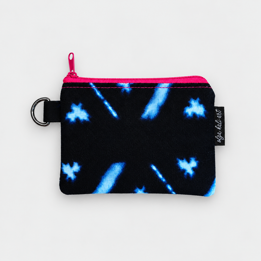 Indigo Pop. Porte-monnaie en tissu