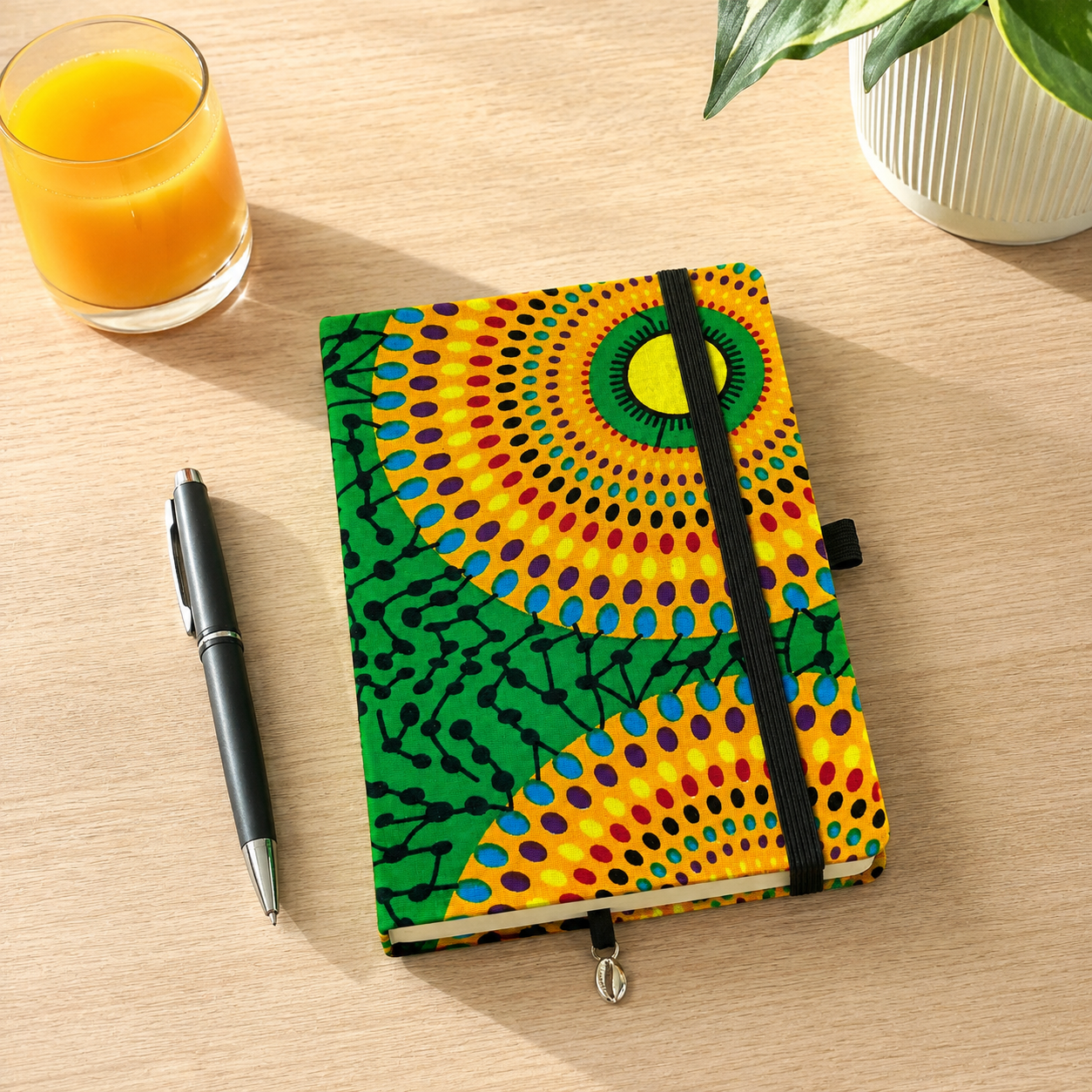 Carnet A5 ligné vert