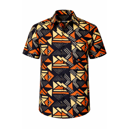 Chemise Kora – Coton wax graphique